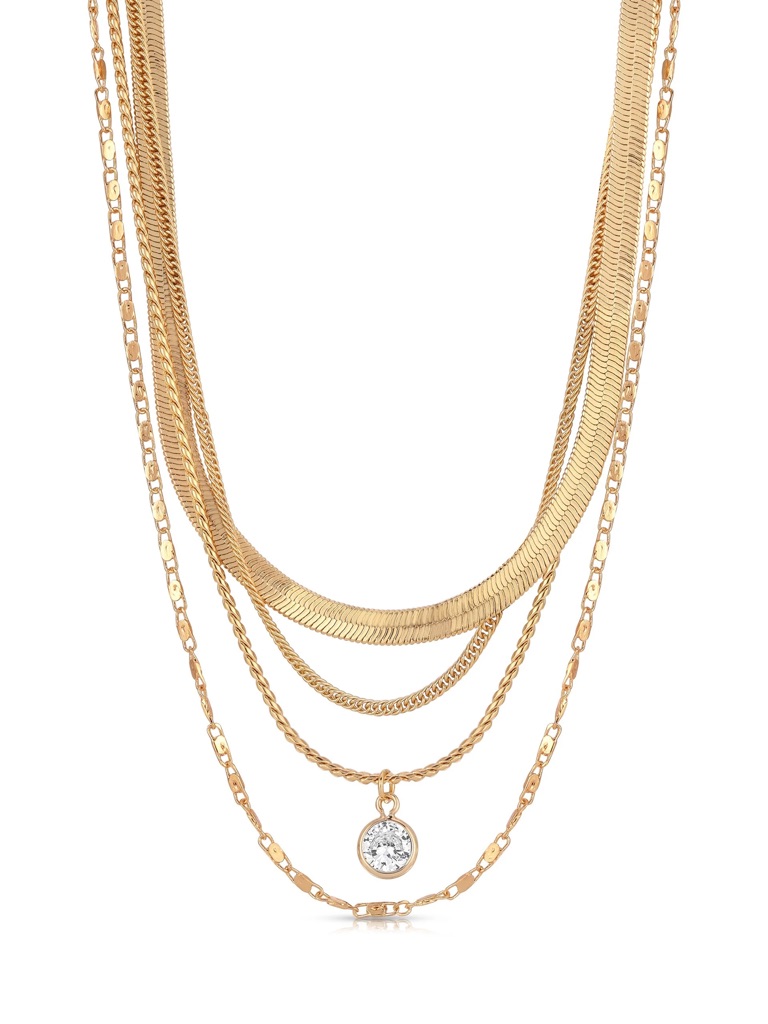 Ettika All The Chains Layered Necklace 40$